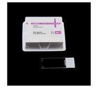 Piezas para microscopios de laboratorio Portaobjetos de microscopio de superficie tratada con carga positiva, 50 Uds.