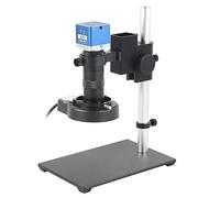 Piezas para microscopios de laboratorio UHD 12MP 4K I_MX334 HDMI Video Microscopio Cámara Zoom C Lente de montaje 56 Anillo de luz LED Grabador de detección de soldadura industrial(100X A Set)