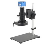 Piezas para microscopios de laboratorio UHD 12MP 4K I_MX334 HDMI Video Microscopio Cámara Zoom C Lente de montaje 56 Anillo de luz LED Grabador de detección de soldadura industrial(200X A Set)