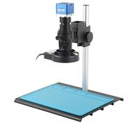 Piezas para microscopios de laboratorio UHD 12MP 4K I_MX334 HDMI Video Microscopio Cámara Zoom C Lente de montaje 56 Anillo de luz LED Grabador de detección de soldadura industrial(200X B Set)