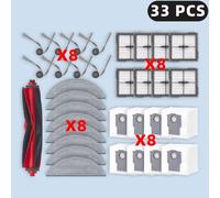 Piezas para Roborock Q10 S5/Q10 S5+/Q10V/Q10V+/Q10 VF/Q10 VF+/S8 Pro/S8 Pro Plus, cepillo lateral principal, filtro, mopa, paño, bolsa para polvo