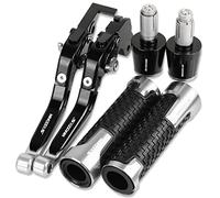 Piezas Para S1000RR S1000 RR (NON Il HP4) 2010-2014 Motocicleta Accesorios CNC Palancas De Embrague De Freno Manillar Empuñaduras De Mano Ajustable Plegable Extensible Con Logotipo(Plata)