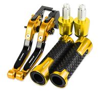 Piezas Para S1000RR S1000 RR (NON Il HP4) 2010-2014 Motocicleta Accesorios CNC Palancas De Embrague De Freno Manillar Empuñaduras De Mano Ajustable Plegable Extensible Con Logotipo(Oro)