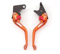Piezas Para Suzuki BURGMAN 650 AN650 2003-2015 2016 2017 2018 Palancas De Freno De Embrague De Motocicleta Ajustable 3D Rombo Textura CNC Aluminio Con Logotipo(Orange)