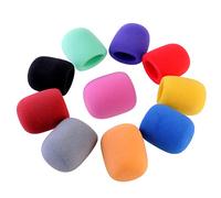 Piezas Paravientos de Escenario Micrófono de Mano 10 | Espuma Densa, 10 Colores Surtidos, para Actuaciones y Lugares Públicos, Protege Frente al Viento Color Aleatorio