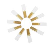 Piezas profesionales para saxofón 10 Unids/caja De Caña De Saxofón Alto De Alto Grado, Cañas De Bambú, Fuerza 2,5, Accesorios Para Instrumentos De Viento De Madera(Treble)