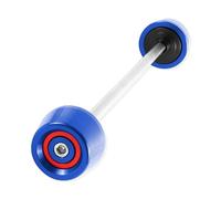 Piezas Protector De Chasis para Motocicleta para para RnineT R1200R R1250RS Eje Rueda Delantera. Protección contra Caídas Protector Horquilla Eje Rueda Moto(Azul,Conjunto 3)