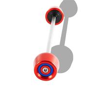 Piezas Protector De Chasis para Motocicleta para para RnineT R1200R R1250RS Eje Rueda Delantera. Protección contra Caídas Protector Horquilla Eje Rueda Moto(Rojo,Conjunto2)