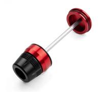 Piezas Protector De Eje Rueda Horquilla Delantera Y Trasera Motocicleta para R1200GS Adventure R 1200GS 1200 GS ADV GS (2014-2018) Protector Horquilla Eje Rueda Moto(Rojo,Trasero)