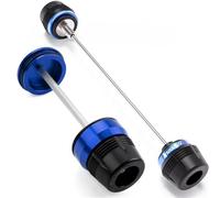 Piezas Protector De Eje Rueda Horquilla Delantera Y Trasera Motocicleta para R1200GS Adventure R 1200GS 1200 GS ADV GS (2014-2018) Protector Horquilla Eje Rueda Moto(Azul,Delantero Trasero)