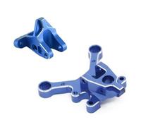 Piezas RC Compatible con ARRMA para BLX 6S para Typhon para Talion para Mojave 1/7 1/8 RC Piezas De Coche Centro Metálico Soporte De Montaje Delantero Y Trasero(Blue)