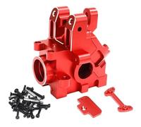 Piezas RC Compatible con Arrma para Kraton para Outcast 8S 1/5 RC Piezas para Coche Accesorios Carcasa Metálica Delantera Carcasa Trasera De La Caja De Cambios(Red)