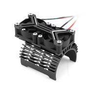 Piezas RC Compatible con Arrma para TRAXXAS 1/7 1/8 RC Piezas De Coche Ventilador De Refrigeración Dual De Metal 4068 4074 4082 4268 4274 Disipador De Calor para Motor 40-42mm(Black)