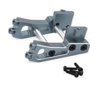 Piezas RC Compatible con Arrma para Typhon para Grom para BLX para Grom RC 1/14 Piezas De Mejora para Coches Accesorios Juego De Soportes Metálicos para Alerón Trasero(Gray)