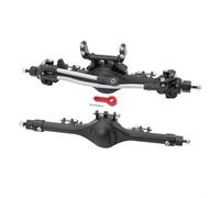 Piezas RC Compatible con Axial para SCX10 II 90046 90047 1/10 RC Crawler Car Upgrade Parts Accesorios Ejes Completos Rectos Delanteros Y Traseros