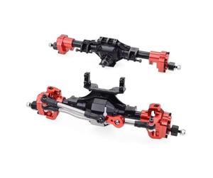 Piezas RC Compatible con Axial para SCX10 III 90046 90047 1/10 Kit De Piezas Mejora para Coches RC Crawler, Eje Delantero Y Trasero Metal