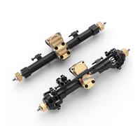 Piezas RC Compatible con Axial para SCX24 1/24 RC Cars Actualizaciones Piezas Modificación Repuesto 2 Aleación De Aluminio Eje Delantero Trasero Completo