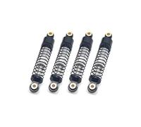 Piezas RC Compatible con FMS para FCX24 1/24 RC, Piezas De Actualización De Coche, Accesorios, 4 Uds., Amortiguador Hidráulico Suave Y Duro Ajustable De Metal(Black)