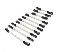 Piezas RC Compatible con HuangBo R1001 R1002 R1003 1/10 RC Modificación Y Mejora para Coches Accesorios Biela Metálica(Black)