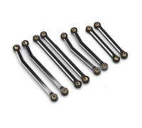 Piezas RC Compatible con JJRC C8801 C8808 C8809 AX8560 para TRX4M 1/18 RC Car Upgrade Accesorios Piezas De Metal con 8 Varillas De Tracción(Black)