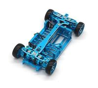 Piezas RC Compatible con Mini-q Q8 1/28, Marco De Coche con Control Remoto, Accesorios De Actualización De Metal, Marco De Montaje DIY para Carreras(Blue)
