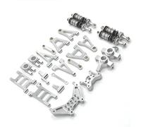 Piezas RC Compatible con MJX 14301 14302 1/14 Kit De Piezas De Mejora para Coches RC Brazo De Suspensión Metálico, Copa De Dirección, Amortiguador Y Conjunto De Torreta.