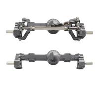 Piezas RC Compatible Con MN Para MN99S Para MN98 D90 D91 D99 D99S MN90 1/12 Piezas De Modificación Para Coche RC, Eje De Portal Delantero Y Trasero CNC(Gray)