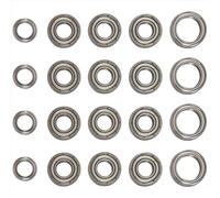 Piezas RC Compatible con Tamiya para TT-01 TT01D TT01E TT01R DF02 1/10 Kit De 20 Rodamientos De Bolas De Acero para Coche Teledirigido