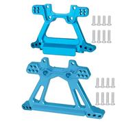 Piezas RC Compatible con Traxxas BL-2S para Slash 4x4 4WD Piezas De Mejora De Suspensión Delantera Trasera Soportes De Torres De Choque De Aluminio CNC(Blue)