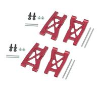 Piezas RC Compatible con Traxxas para LaTrax para Teton 1/18 RC Mejora De Coche Piezas Accesorios Juego De 4 Brazos De Suspensión Delanteros Y Traseros De Metal(Red)