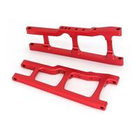 Piezas RC Compatible con Traxxas para Slash para Stampede 4x4 para Rustler 4WD 1/10 RC Piezas Actualización De Coche Juego De Brazo De Suspensión Delantera Y Trasera De Metal 3655(Red)