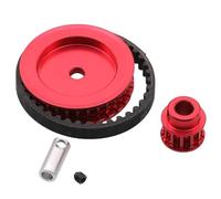 Piezas RC Compatible con Traxxas para TRX4 para TRX6 1/10 RC Actualización del Vehículo sobre Orugas Piezas Sistema De Engranajes De Transmisión con Transmisión por Correa 12T 30T(Red)