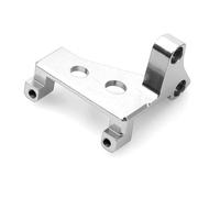 Piezas RC Compatible con Traxxas para Trx4 para Trx6 1/10 RC Crawler Car Upgrade Parts Accesorios RC Metal Center Gear Box Diff Lock Servo Mount(Silver)
