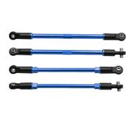 Piezas RC Compatible con Traxxas RC Mejora para Coches Piezas De Modificación Accesorios 4 Piezas Metálicos Delanteros Y Traseros Barras De Convergencia con Rótulas Huecas(Blue)