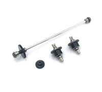 Piezas RC Compatible con WLtoys 124016 124017 124018 1/12 RC Coche Piezas Transmisión Central Metálica Eje Diferencial Conjunto De Engranaje De Motor De 27 Dientes(Silver)