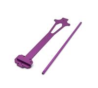 Piezas RC Compatible con WLtoys 124016 124017 124018 124019 1/12 RC Coche Mejora Piezas Placa De Suelo Metálica Eje De Transmisión Central(Purple)