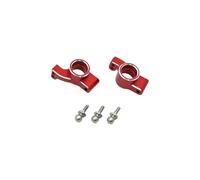 Piezas RC Compatible con WLtoys 244016 para LOSI Micro-B 1/24 RC Mejora De Coche Accesorios De Modificación Piezas Cubierta Metálica para Rueda Trasera(Red)
