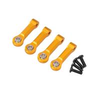 Piezas RC Compatible con Wltoys 284131 284161 284010 K989 K969 1/28 RC Accesorios De Actualización De Coche Piezas 4 Uds Parte Superior Fija De Metal para Brazo Oscilante(Yellow)