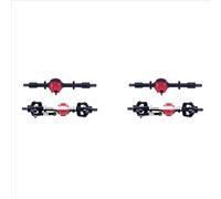 Piezas RC Compatible con WPL C14 C24 C34 C44 B14 B24 1/16 RC Car Upgrades Piezas Accesorios De Modificación 2X Eje Delantero Trasero Metal