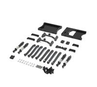 Piezas RC Para MN D90 D91 D96 Para MN98 99S 1/12 Barras Dirección Fijas Metal Caja Dirección Viga Trasera Etc Accesorios Coches RC Mejoras Y Reemplazos(Black)
