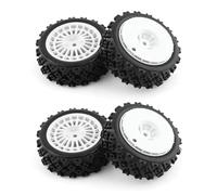 Piezas RC para Tamiya para XV01 TA06 para TT-01 TT-02 PTG-2 1/10 72mm Neumáticos Goma Neumáticos De Rueda RC para Racing Actualización De Coche Piezas Accesorios De Modificación(White)