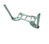 Piezas Reemplazos RC Para HSP 94101 94102 94122 94103 94123 1/10 7 Juego Placas Parachoques Traseras Aluminio RC Drift Car Mejoras Reparaciones Reemplazos Accesorios(Silver)