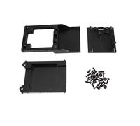 Piezas Reemplazos RC Para MN Para MN78 Para MN168 1/12 Instalación Caja Cambios Metálica Soporte Motor Base Conjunto Viga Transversal Accesorios Reparación Coches RC(Black)