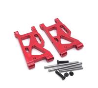 Piezas Reemplazos RC Para WLtoys 1/14 144010 144001 144002 1/12 124016 124017 124018 124019 Parte Delantera Metálica Brazo Oscilante Mejora Coche RC Piezas(Red)