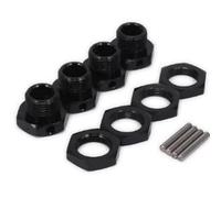Piezas Reparación RC Para ZD Para Carreras Para Summit Para E-Revo Para ARRMA Para Buggy Para HSP 94762 94081 1/8 1/7 4 Piezas Tuercas Hexagonales De Aluminio 17Mm Rueda Coche RC(Black)