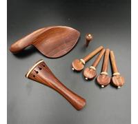 Piezas Repuesto Violín Accesorios Para Violín Palosanto Rojo Eje De Piano/eje De Cola/clavo De Cola Reposacabezas Tabla De Cuerdas(Circular)