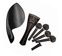 Piezas Repuesto Violín Accesorios Para Violín Piezas Y Accesorios Clavijas De Violín De Madera De Ébano Cordal Barbada Clavija De Extremo Tamaño 4/4(A)