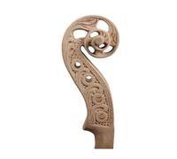Piezas Repuesto Violín Violín 4/4 Con Clavijero Tallado A Mano De Arce Duro Natural Con Tallado De Animales(4 string D)