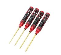 Piezas Ricambi RC Para 4 Uds Herramientas RC Juego De Destornilladores Hexagonales 1.5 2.0 2.5 3.0mm Herramienta Destornillador Rc Drone Helicóptero Accesorios Coche Reemplazar(Red)