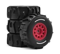 Piezas Ricambi RC Para Arrma Para Mojave Para Grom 1/16 4 Piezas 72 Mm Neumáticos Para Arena Camión Recorrido Corto Accesorios Reparación Coche RC(Red,A)